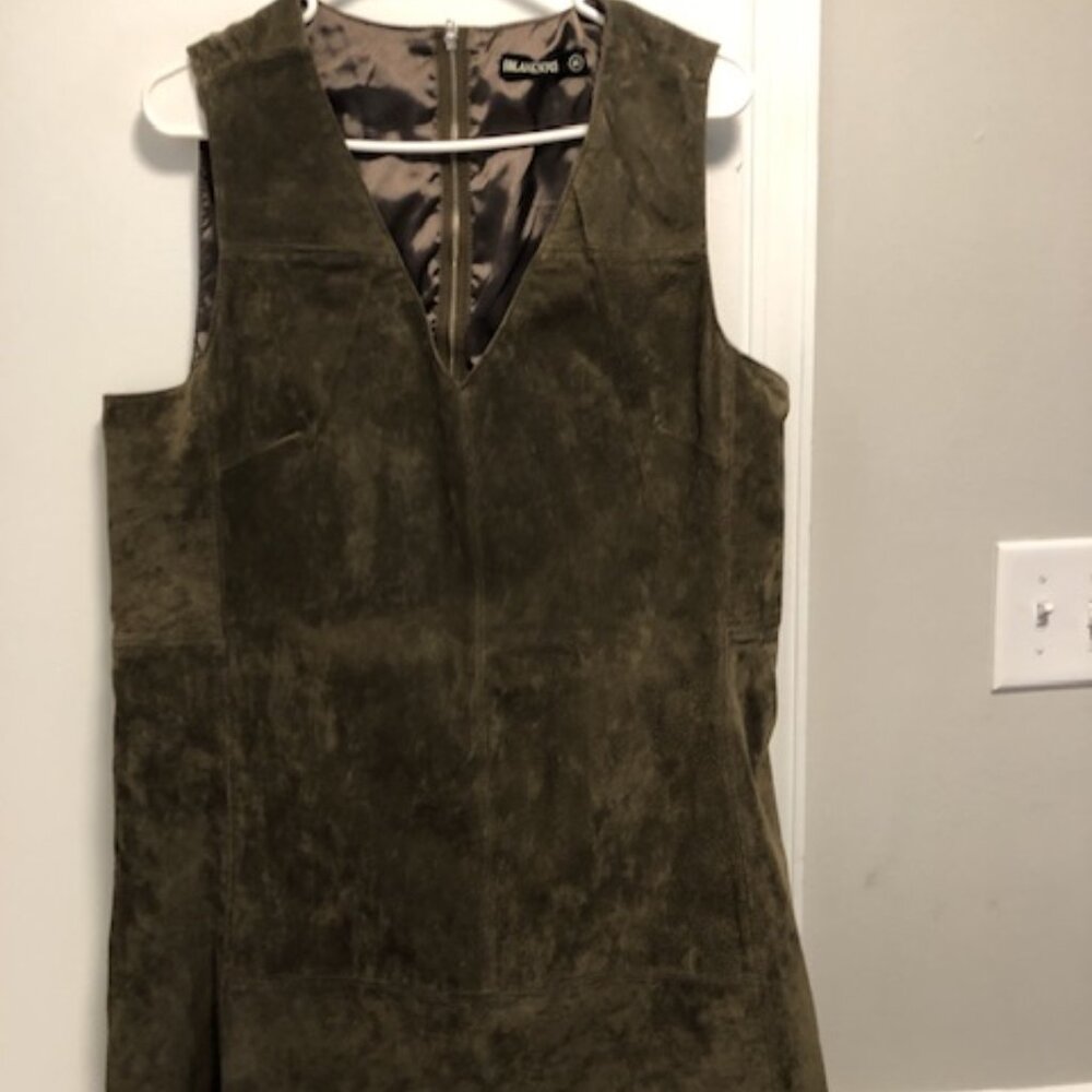 Blank NYC Green Suede Dress